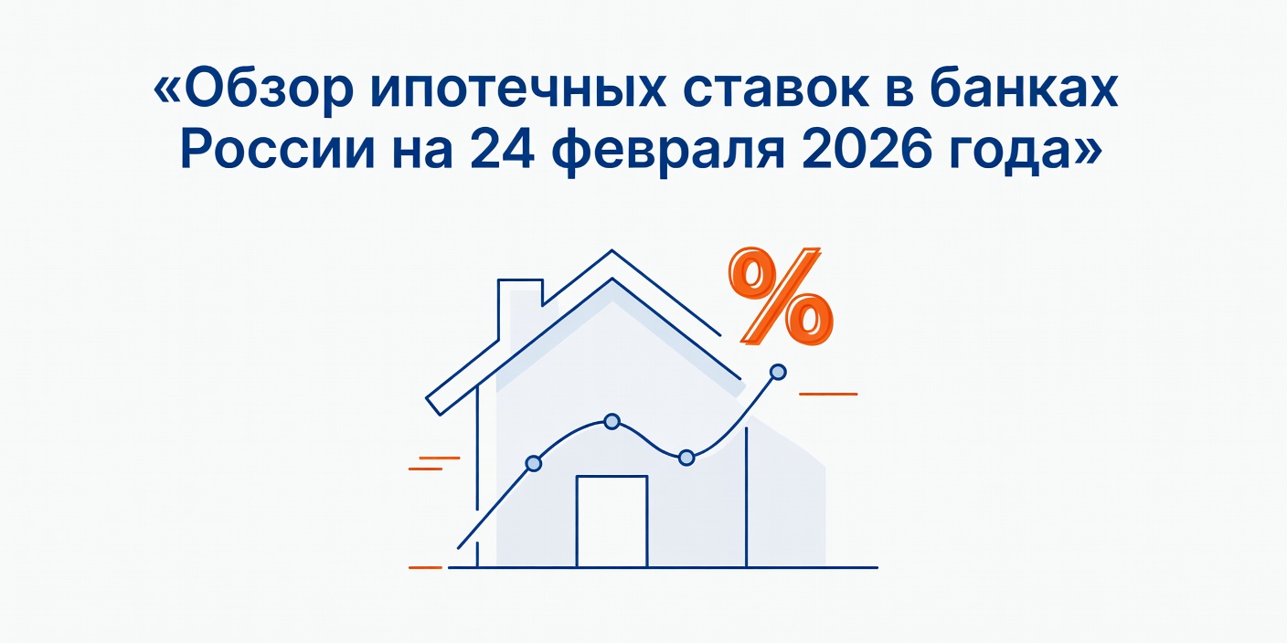Обзор ипотечных ставок в банках России на 24 февраля 2026 года