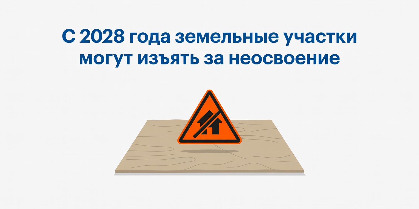 С 2028 года земельные участки могут изъять за неосвоение