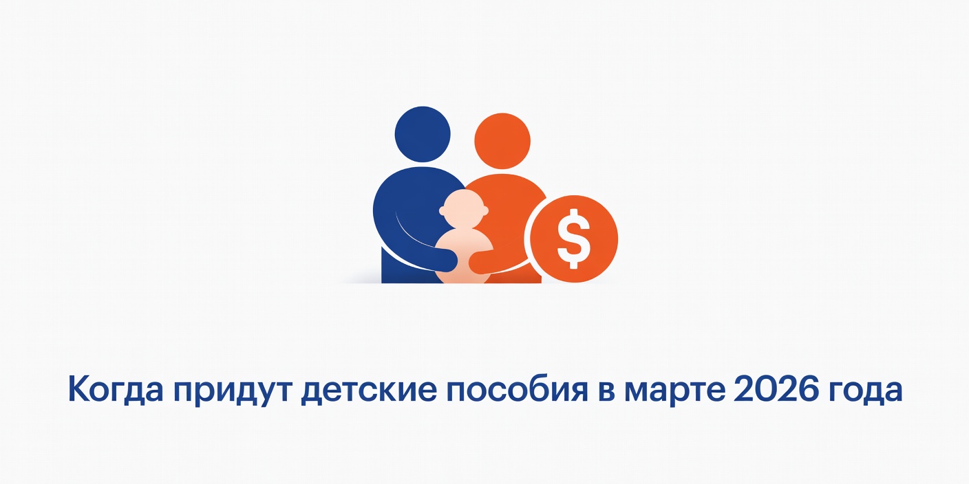 Когда придут детские пособия в марте 2026 года