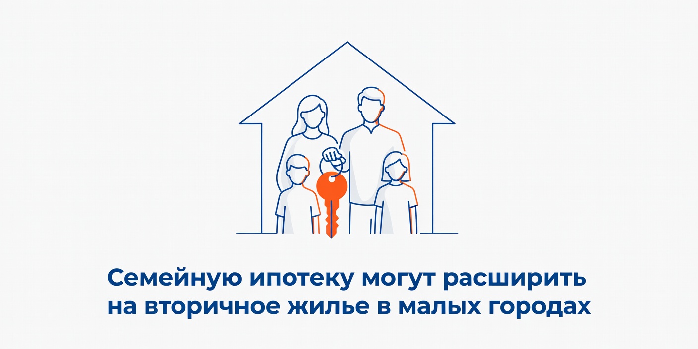 Семейную ипотеку могут расширить на вторичное жилье в малых городах