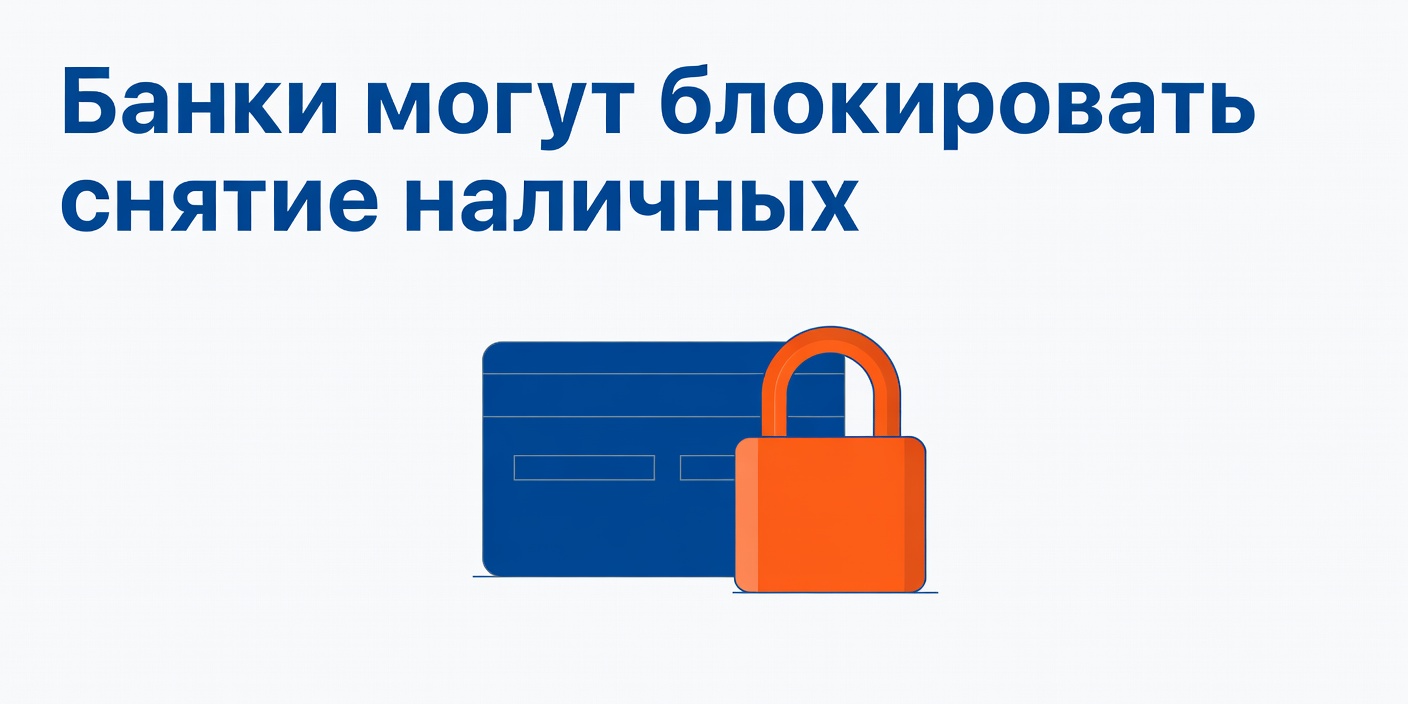 Банки могут блокировать снятие наличных при подозрительных операциях