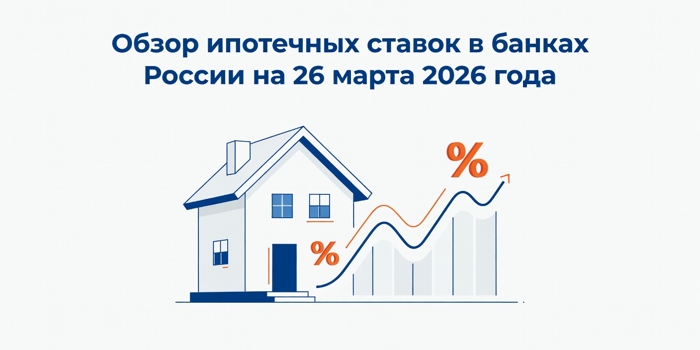Обзор ипотечных ставок в банках России на 26 марта 2026 года