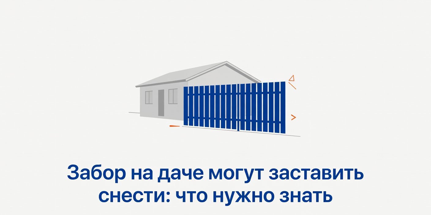 Забор на даче могут заставить снести: что нужно знать