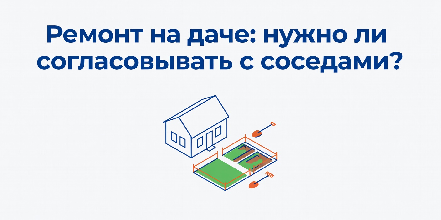 Ремонт на даче: нужно ли согласовывать с соседями?