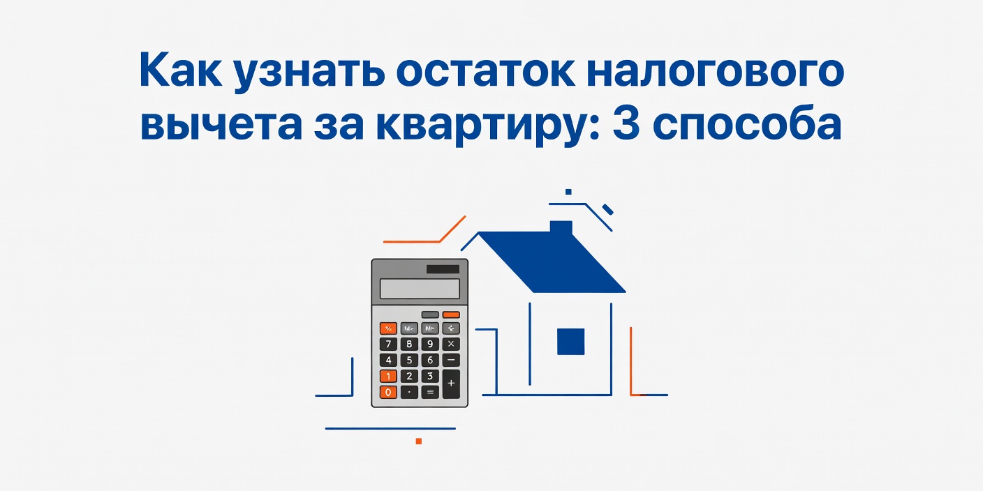 Как узнать остаток налогового вычета за квартиру: 3 способа