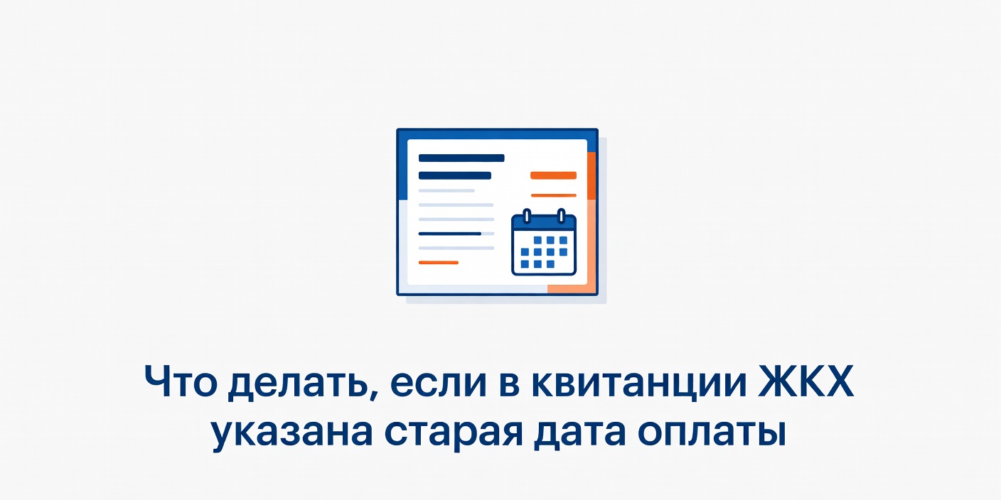 Что делать, если в квитанции ЖКХ указана старая дата оплаты