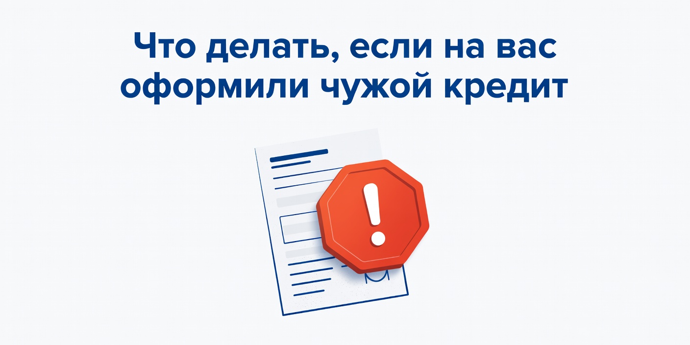 Что делать, если на вас оформили чужой кредит