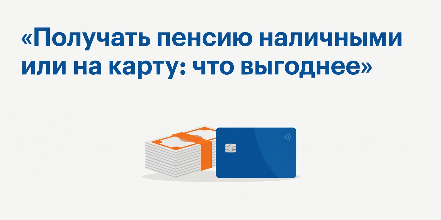 Получать пенсию наличными или на карту: что выгоднее для собственников жилья