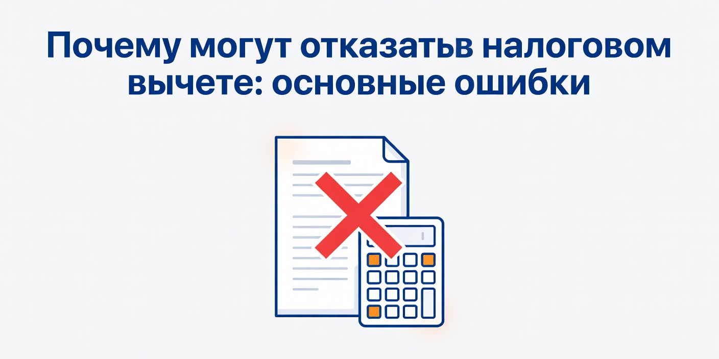 Почему могут отказать в налоговом вычете: основные ошибки