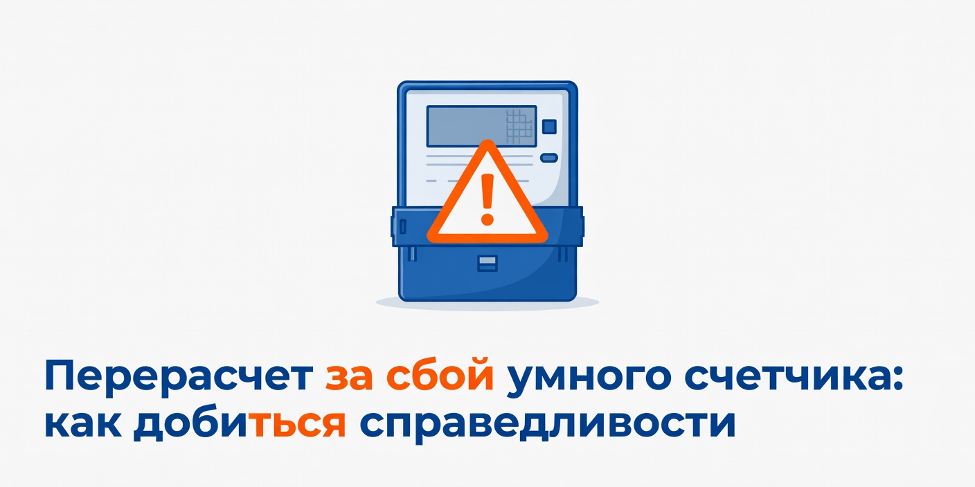 Перерасчет за сбой умного счетчика: как добиться справедливости