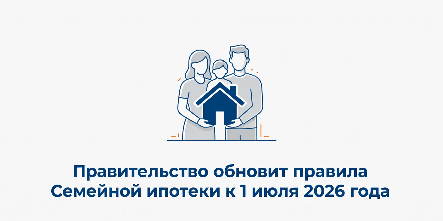 Правительство обновит правила Семейной ипотеки к 1 июля 2026 года
