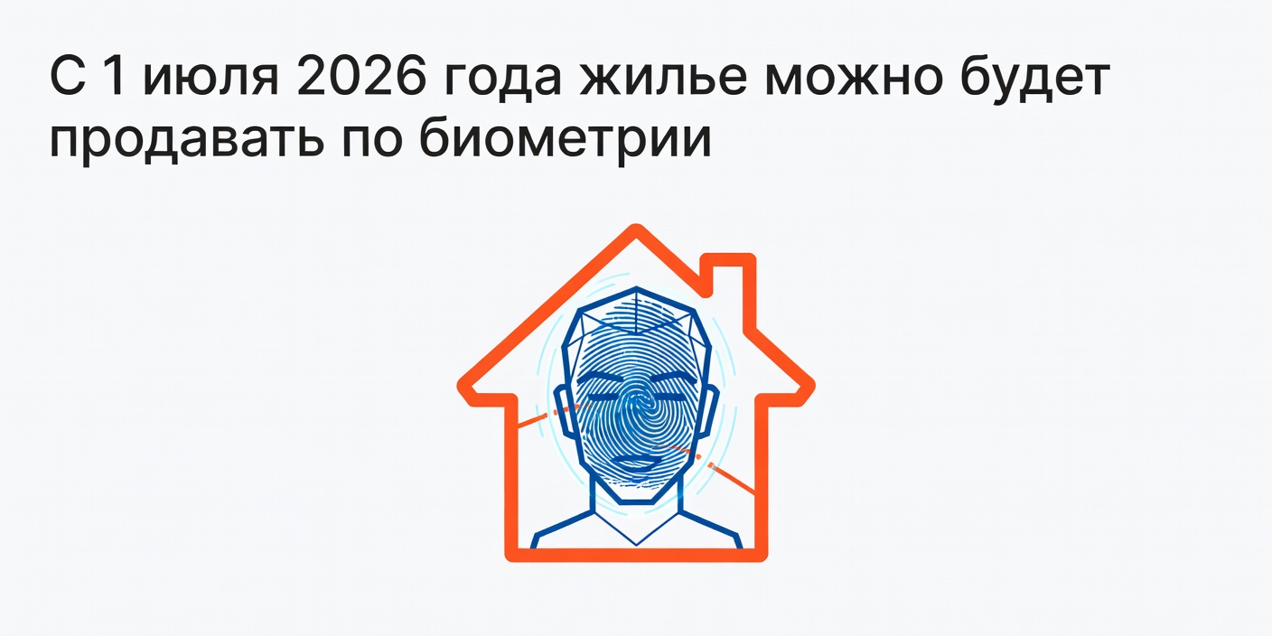 С 1 июля 2026 года жилье можно будет продавать по биометрии