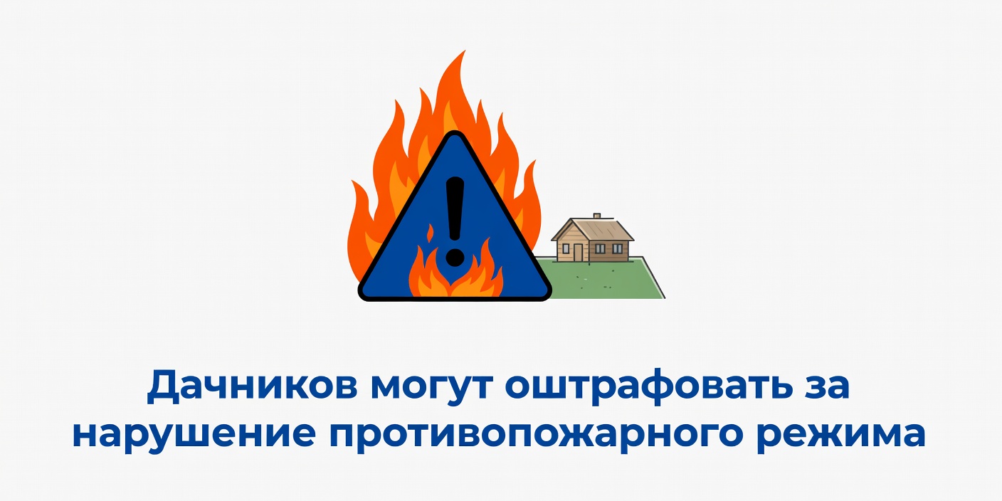 Дачников могут оштрафовать за нарушение противопожарного режима