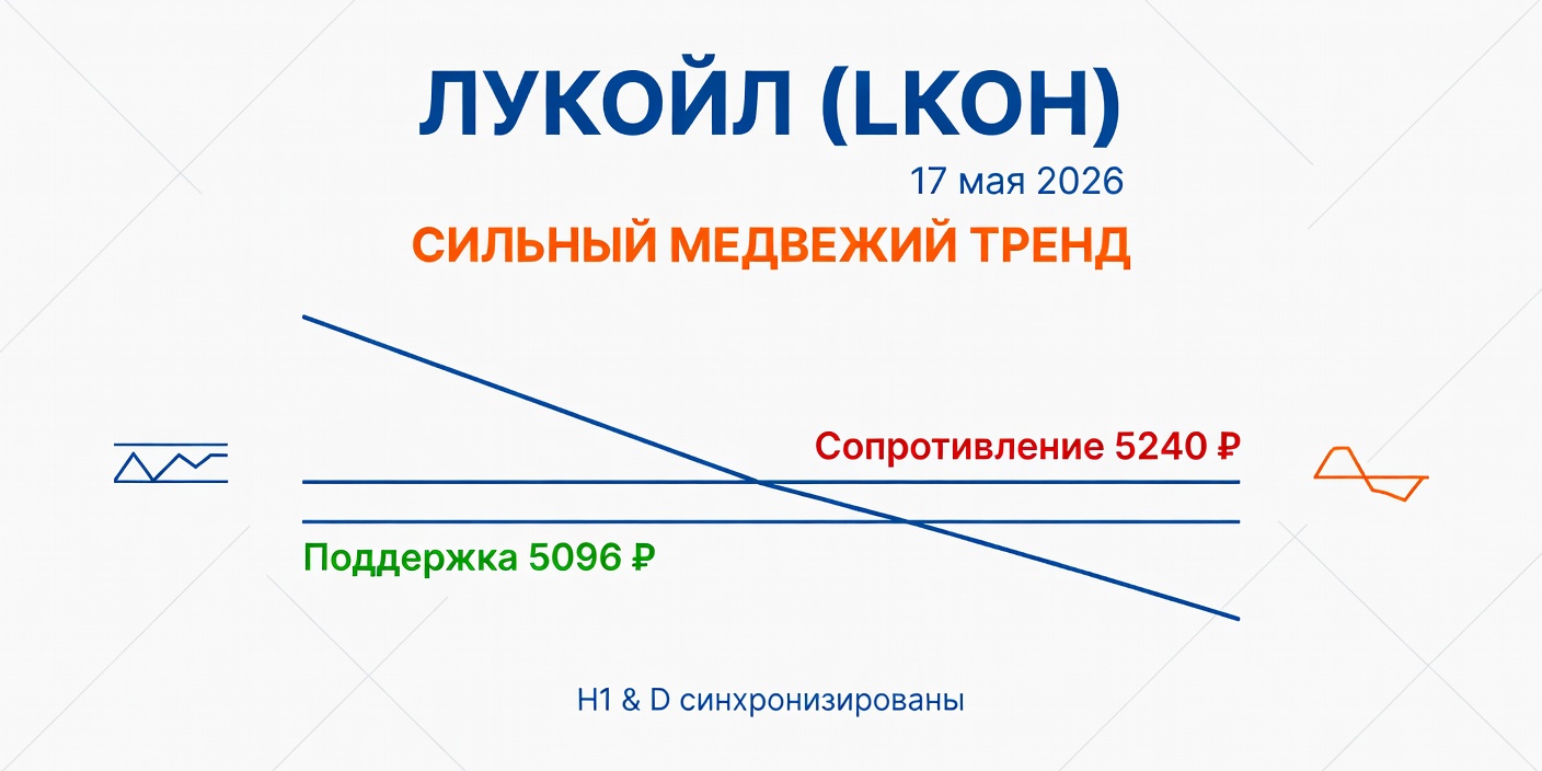 LKOH (Лукойл): Технический анализ на 17 мая 2026