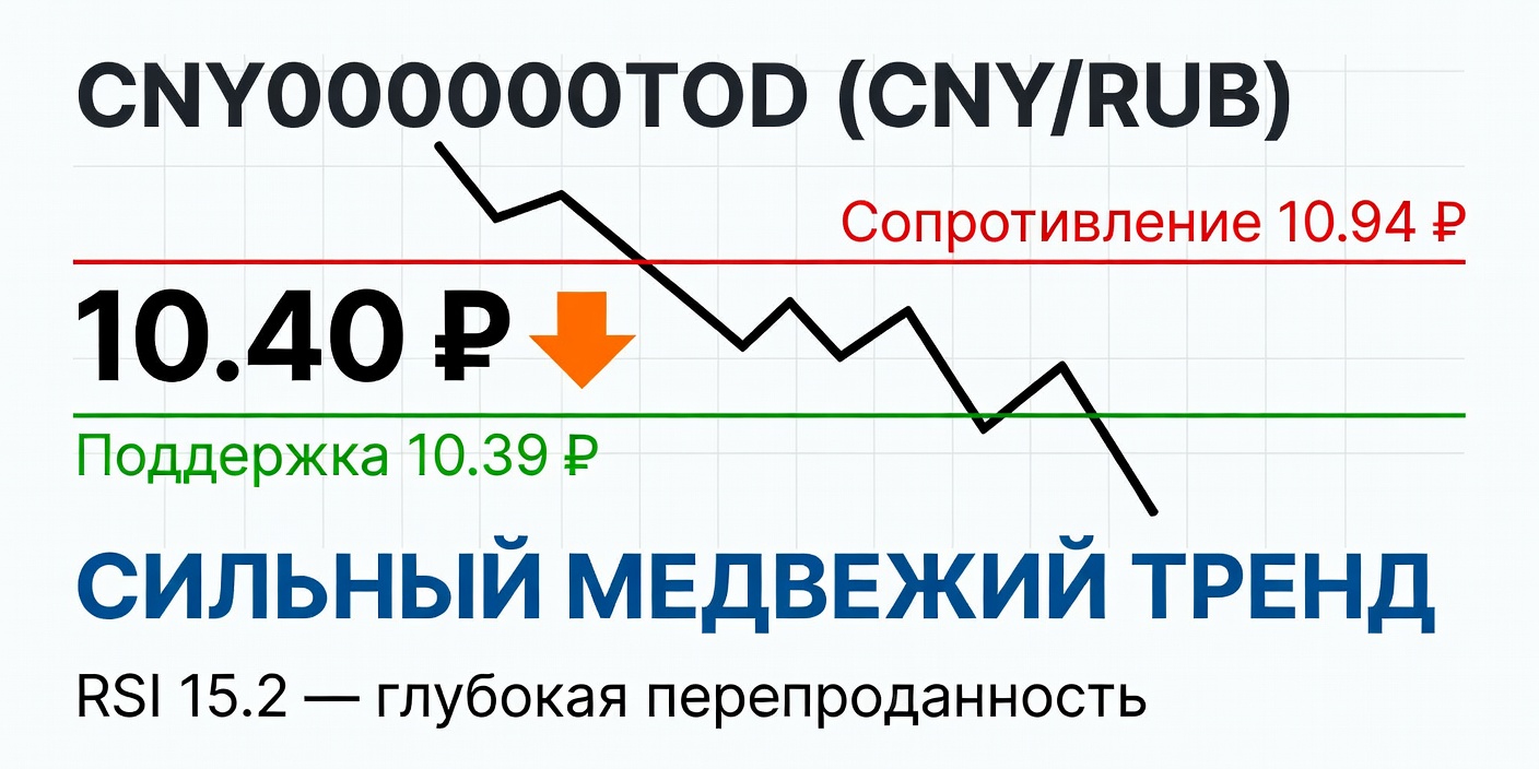 CNY/RUB (CNY000000TOD): Технический анализ на 20 мая 2026