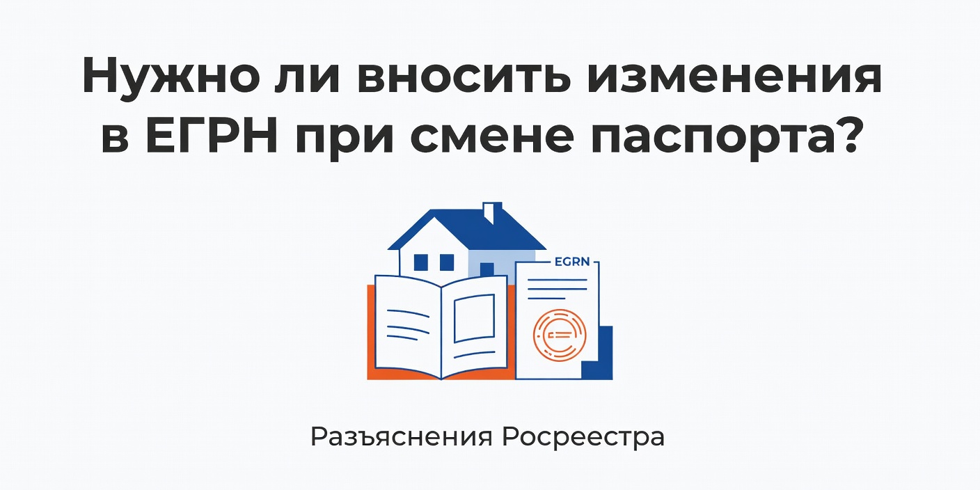 Нужно ли вносить изменения в ЕГРН при смене паспорта: разъяснения Росреестра