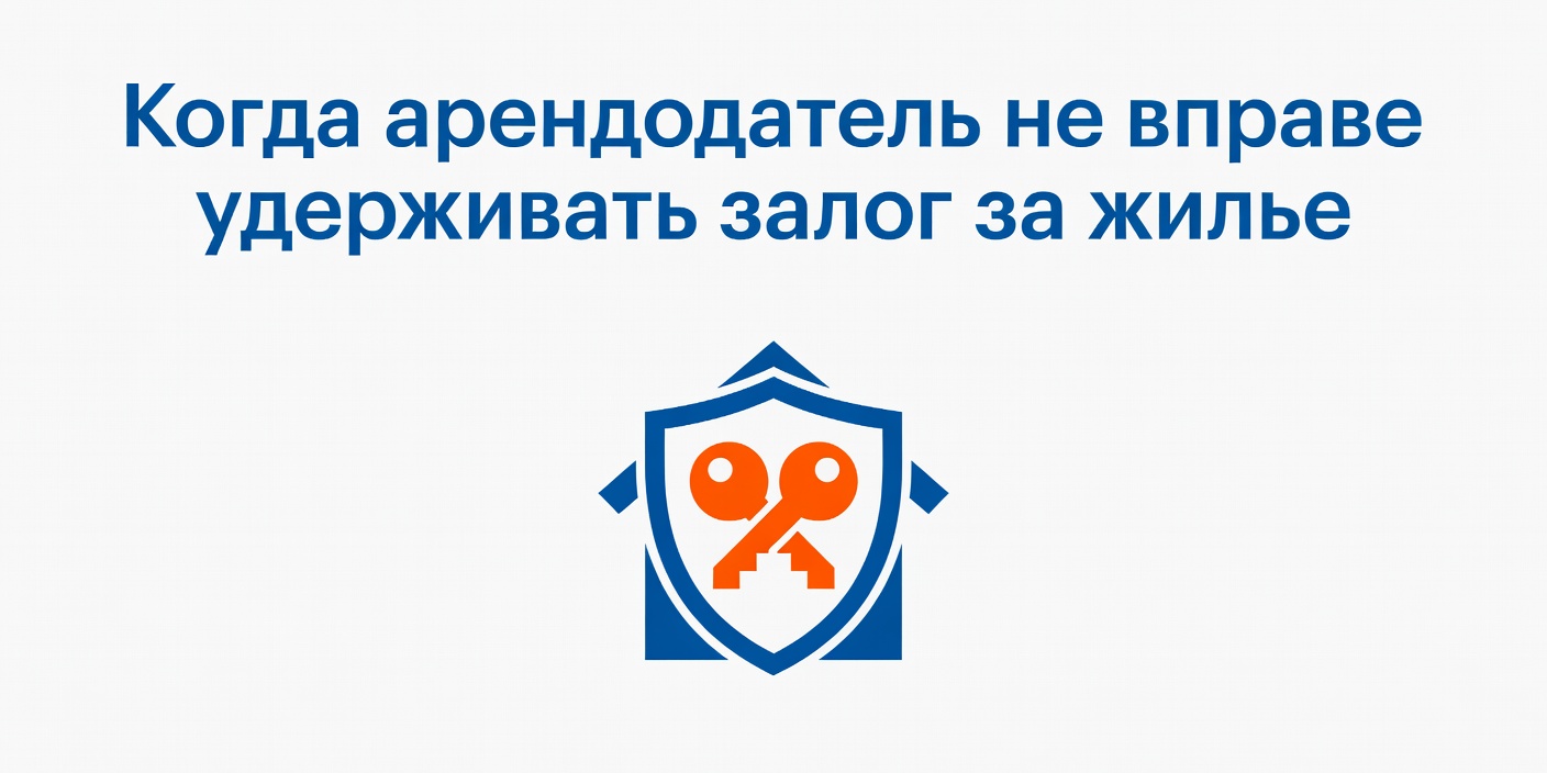 Когда арендодатель не вправе удерживать залог за жилье