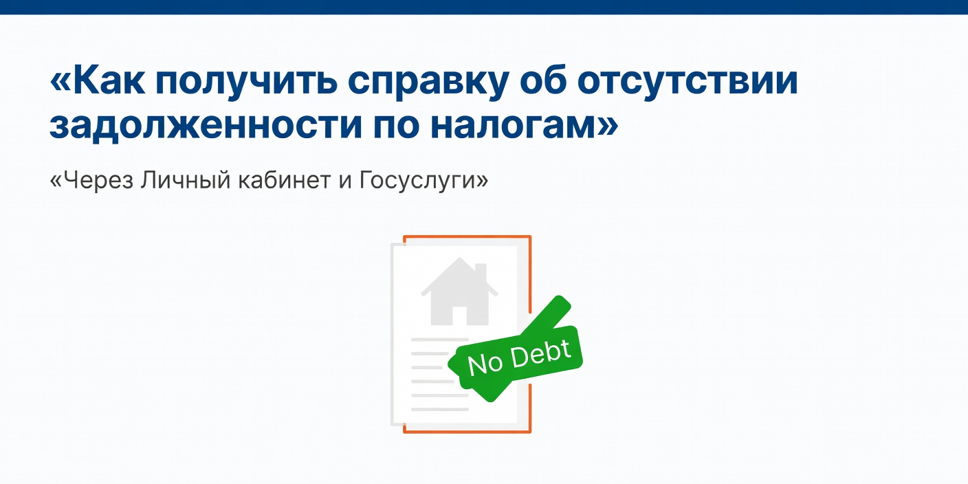 Как получить справку об отсутствии задолженности по налогам и сборам онлайн