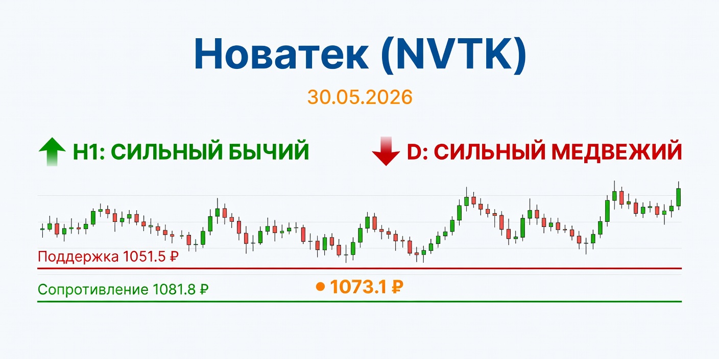 NVTK (Новатек): Технический анализ на 30.05.2026