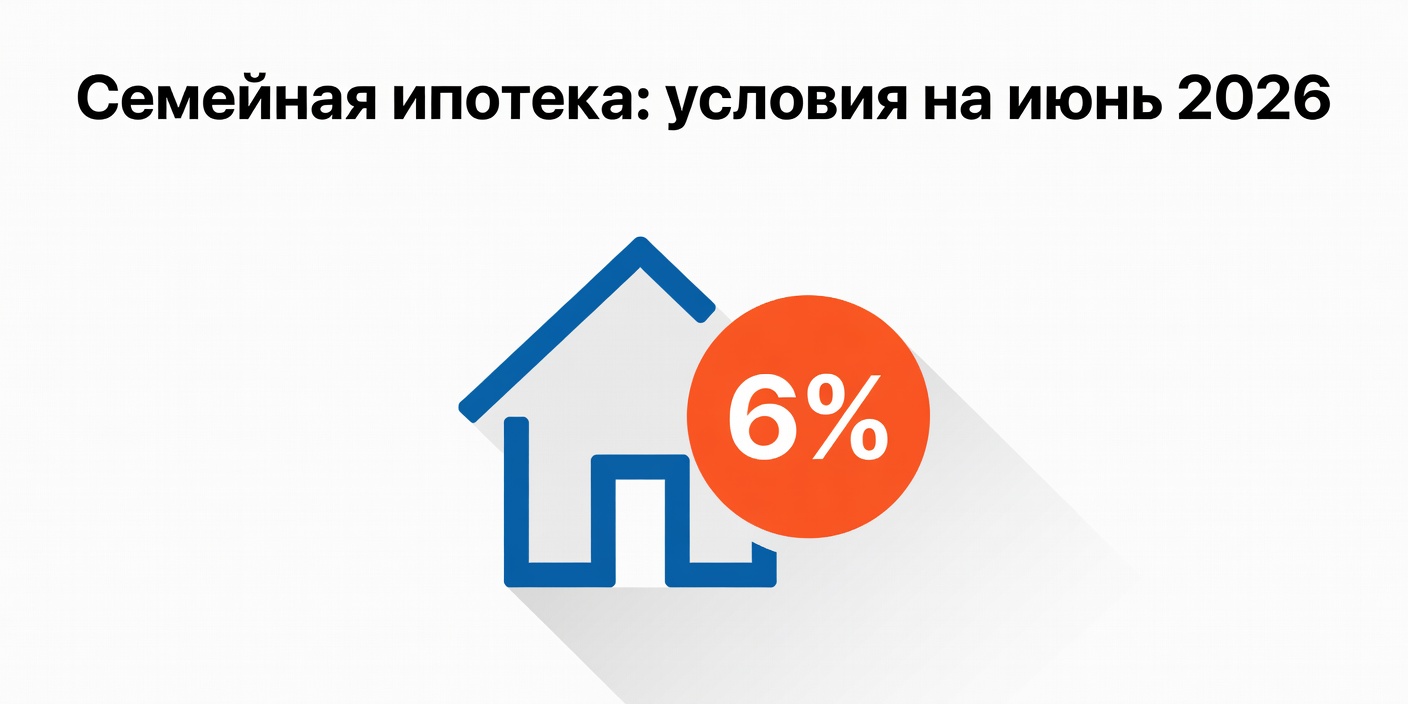 Семейная ипотека в июне 2026: актуальные условия и изменения
