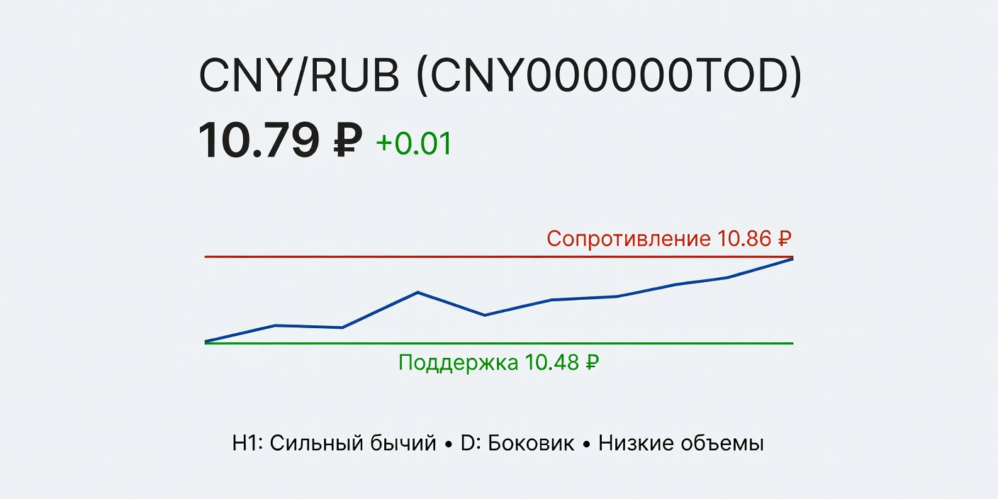 CNY/RUB (CNY000000TOD): Технический анализ на 18.06.2026