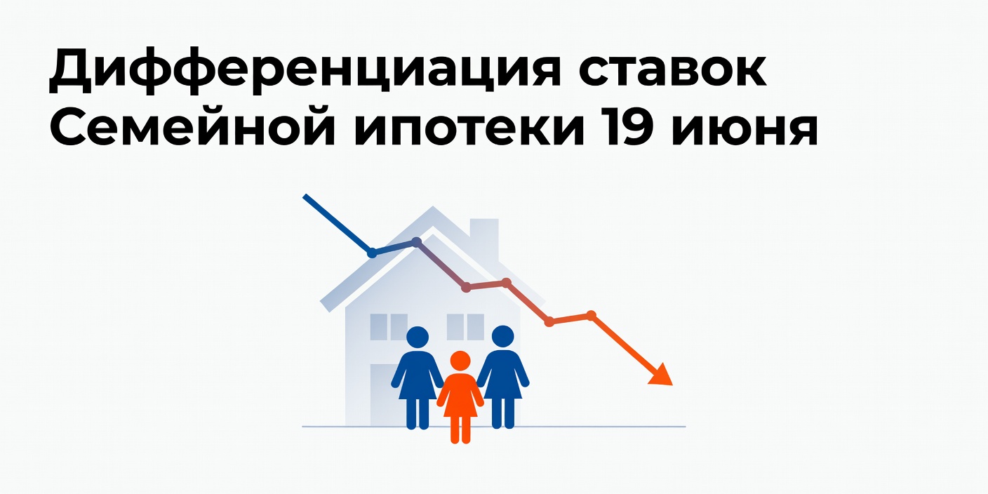 19 июня 2026 года ожидается решение о дифференциации ставок Семейной ипотеки