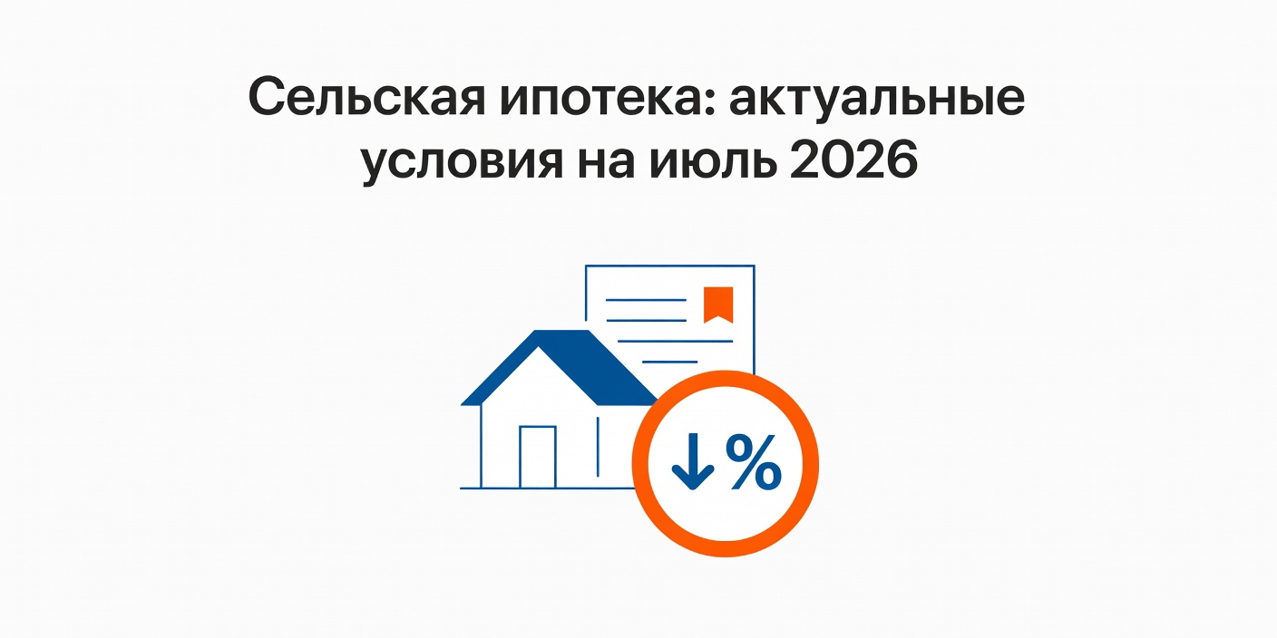 Сельская ипотека: актуальные условия на июль 2026
