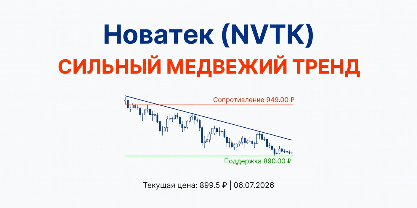 NVTK (Новатек): Технический анализ на 06.07.2026