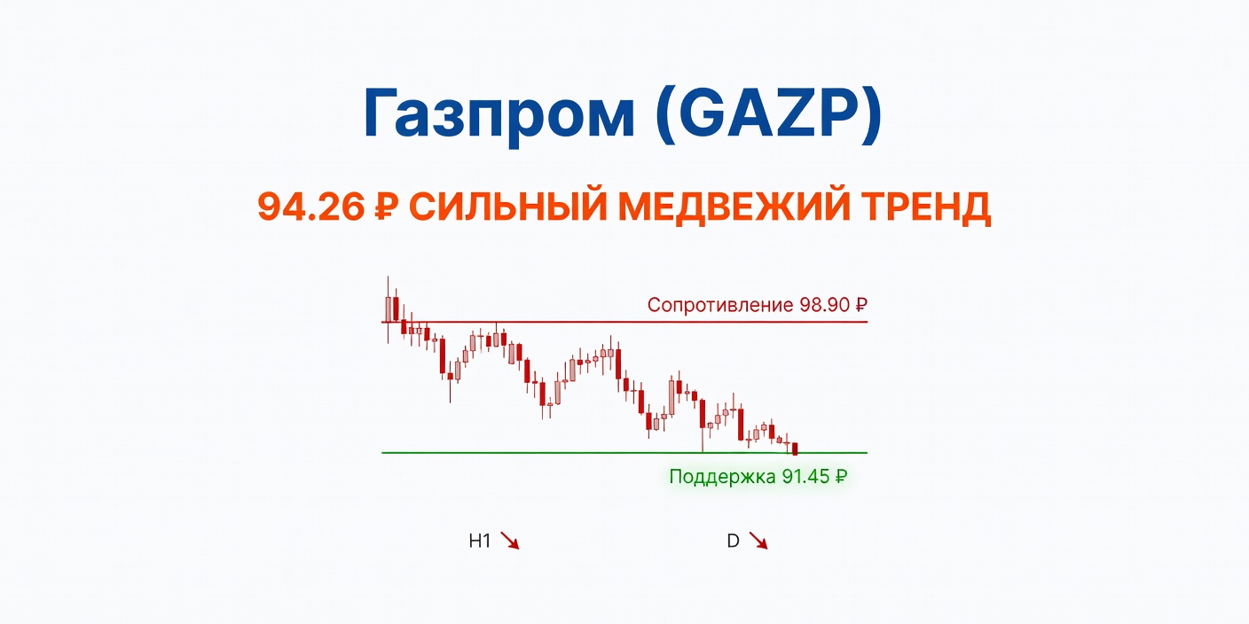 Технический анализ GAZP (Газпром) — 7 июля 2026
