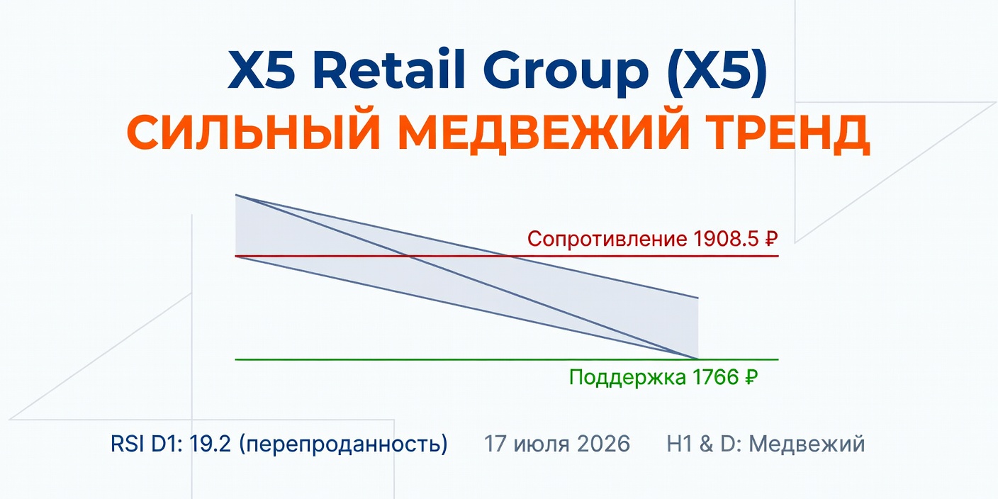 Технический анализ X5 Retail Group (X5) на 17 июля 2026