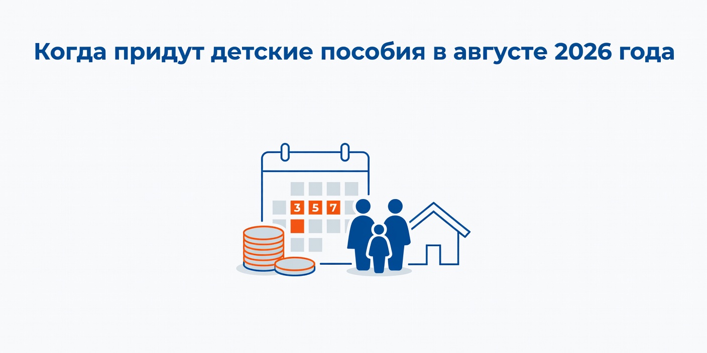 Когда придут детские пособия в августе 2026 года: точный график выплат