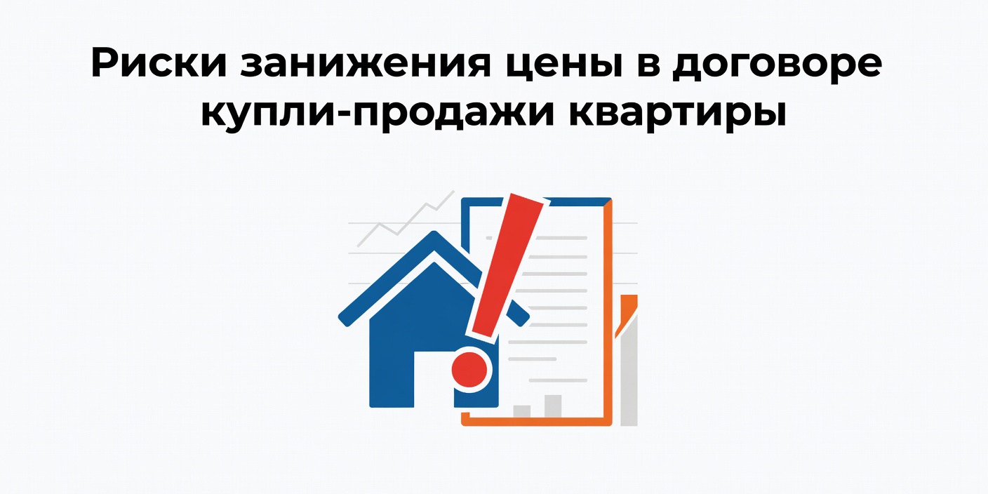 Риски занижения цены в договоре купли-продажи квартиры