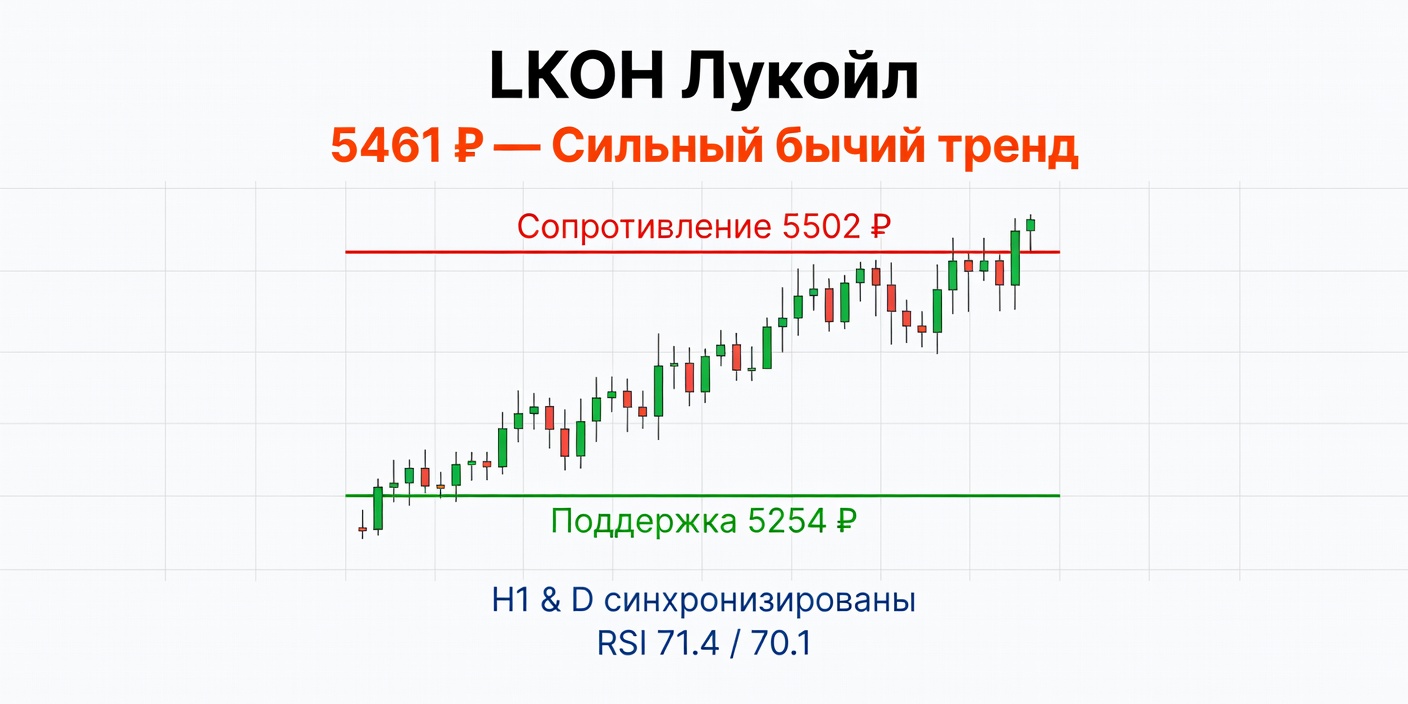 Технический анализ LKOH (Лукойл) на 30.09.2026