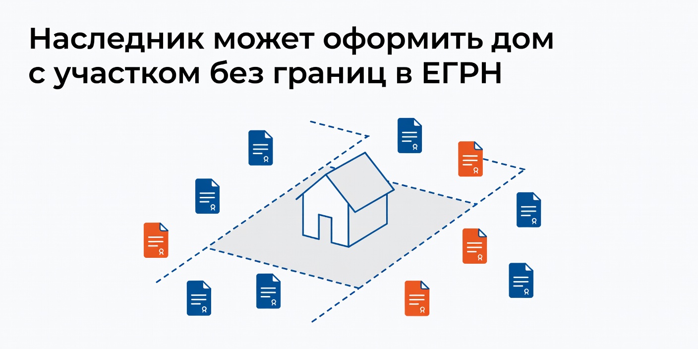 Наследник может оформить дом с участком без границ в ЕГРН
