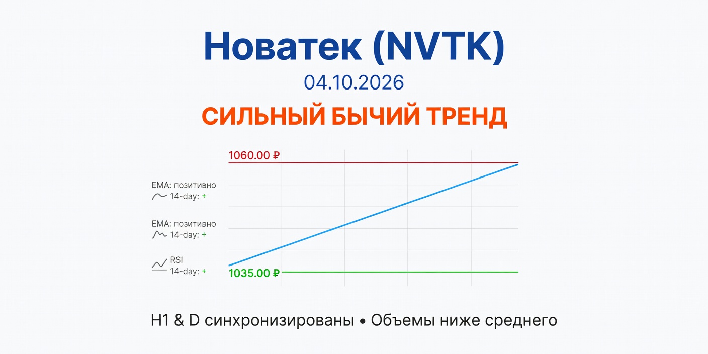 NVTK (Новатек): Технический анализ на 04.10.2026