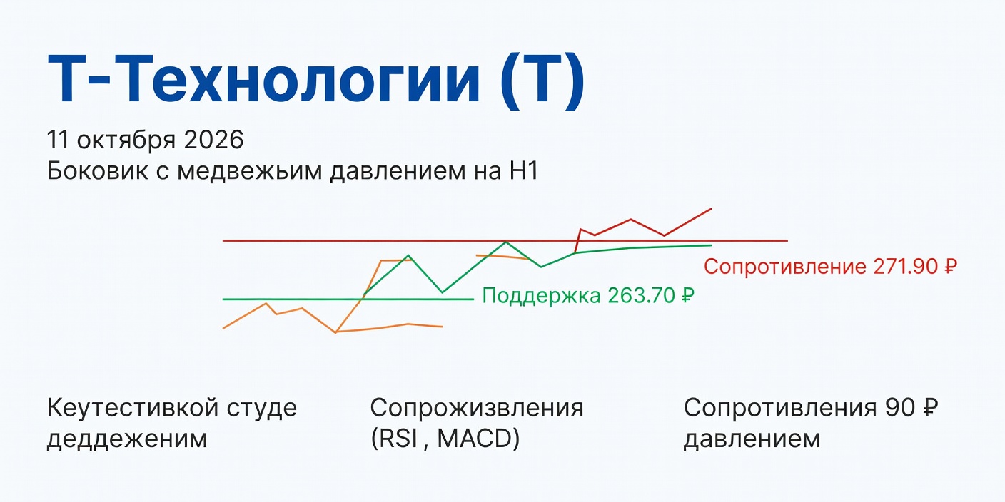 Т-Технологии (T): Технический анализ на 11.10.2026