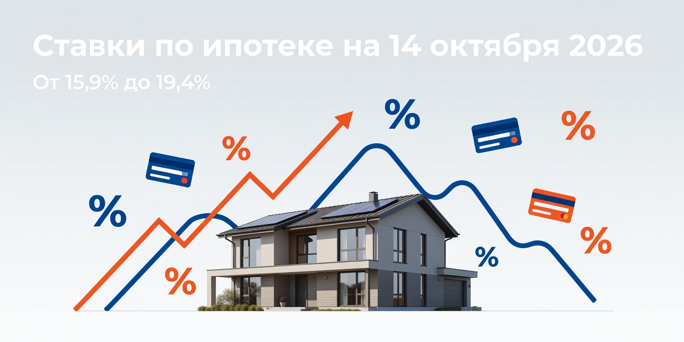 Ставки по ипотеке на 14 октября 2026: обзор банков и изменения в семейной программе