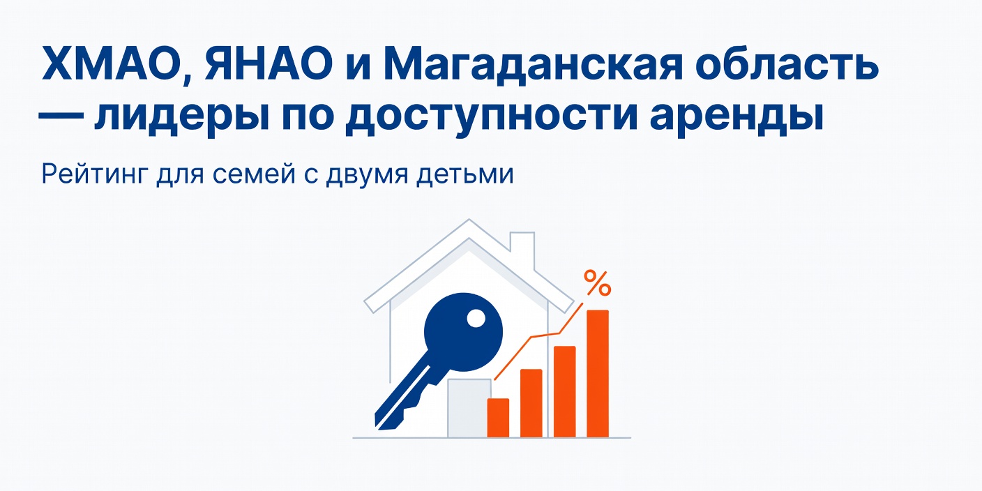 ХМАО, ЯНАО и Магаданская область — лидеры по доступности аренды жилья для семей с детьми