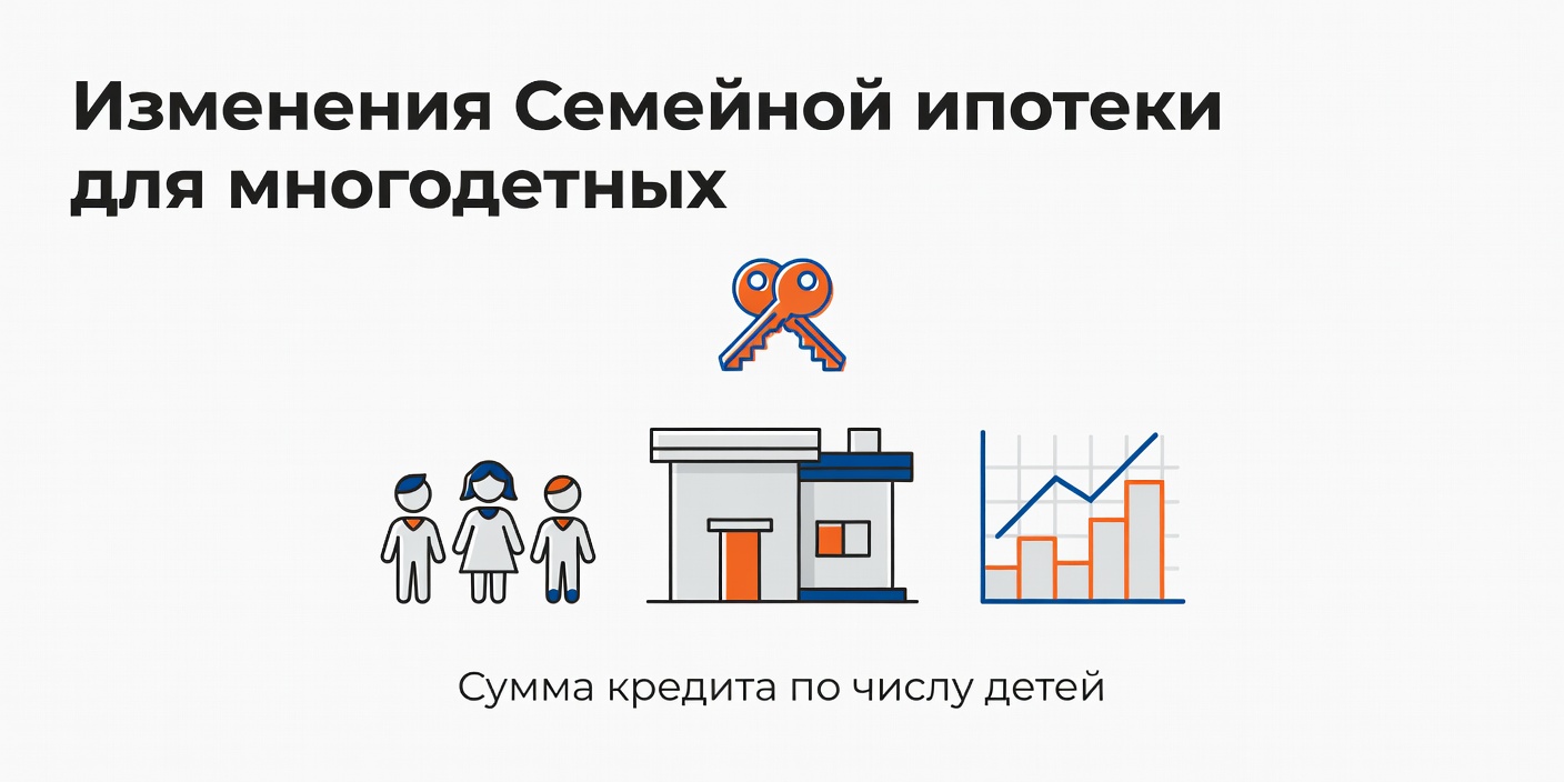 Путин поручил проработать изменения Семейной ипотеки для многодетных